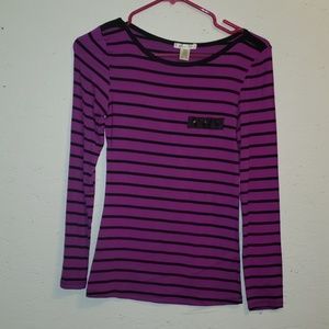Magenta long sleeve top
